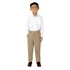 Spring Notion Boys' Flat Front Dress Pants 16 Khaki-C view 3