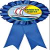 Raingutter Regatta Blue Rosette Ribbon, Raingutter Regatta Trophy Ribbon Award Prize, 50 Pack Prime view 1