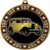 Antique Car 1st Place Perimeter Medal Gold, 2.75" Auto Show Prizes, Kids Car Show Trophy Medal Awards 50 Pack Prime view 2