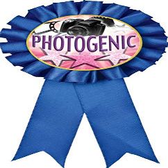 Beauty Blue Rosette Ribbon, Photogenic Trophy Ribbon Award Prize, 50 Pack Prime