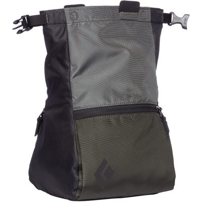 BLACK DIAMOND Mondo Chalk Pot | Stable, Wide-Base Bucket | Magnetic Closure | Large Chalk Storage for Bouldering | REPO Gray