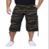 X RAY Men's Belted Long Cargo Shorts for Men, Below Knee Length Mens Cargo Shorts, 3/4 Pants (Big and Tall Shorts for Men) Olive CAMO 42 view 1