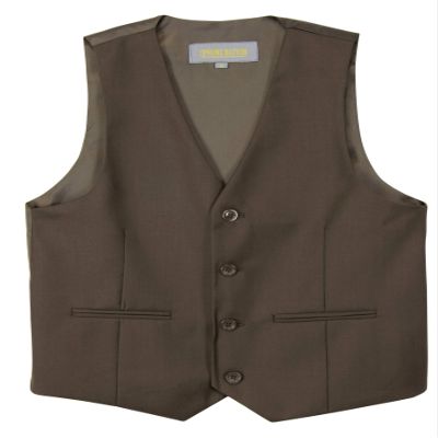 Spring Notion Boys' Suit Vest Waistcoat 20 Brown