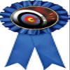 Archery Blue Rosette Ribbon, Archery Board Trophy Ribbon Award Prize, 50 Pack Prime view 1