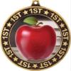 Apple 1st Place Perimeter Medal Gold, 2.75" Teachers Apple Prizes, Kids Education Trophy Medal Awards 50 Pack Prime view 2