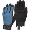 BLACK DIAMOND Men's Crag Gloves | Breathable Stretch Mesh | Synthetic Leather Palm | Durable Protection for Belaying & Via Ferrata | Astral Blue | Small
