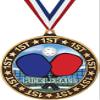 Pickleball 1st Place Perimeter Medal Gold, 2.75" Pickleball Prizes, Kids Pickleball Trophy Medal Awards 10 Pack Prime view 1