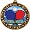 Pickleball 1st Place Perimeter Medal Gold, 2.75" Pickleball Prizes, Kids Pickleball Trophy Medal Awards 10 Pack Prime view 2