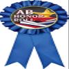 AB Honor Roll Blue Rosette Ribbon, Honor Roll Trophy Ribbon Award Prize, 50 Pack Prime view 1