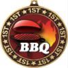 BBQ 1st Place Perimeter Medal Gold, 2.75" Cooking Prizes, Kids Cook Off Trophy Medal Awards 100 Pack view 2
