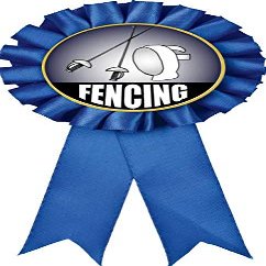Fencing Blue Rosette Ribbon, Fencing Trophy Ribbon Award Prize, 20 Pack