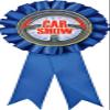 Car Show Blue Rosette Ribbon, Auto Show Trophy Ribbon Award Prize, 50 Pack Prime view 1