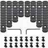 Pecawen 8 Pack Picatinny Rail Polymer Picatinny Rail Single Picatinny Rail, 5 5 7 7 9 9 11 11 Slots Black view 1