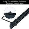 Pecawen 8 Pack Picatinny Rail Polymer Picatinny Rail Single Picatinny Rail, 5 5 7 7 9 9 11 11 Slots Black view 3