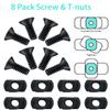 Pecawen 8 Pack Picatinny Rail Polymer Picatinny Rail Single Picatinny Rail, 5 5 7 7 9 9 11 11 Slots Black view 4