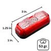 Serfas Vulcan 130 Tail Light Bicycle Night Riding 5 Modes 130 Lumens view 2
