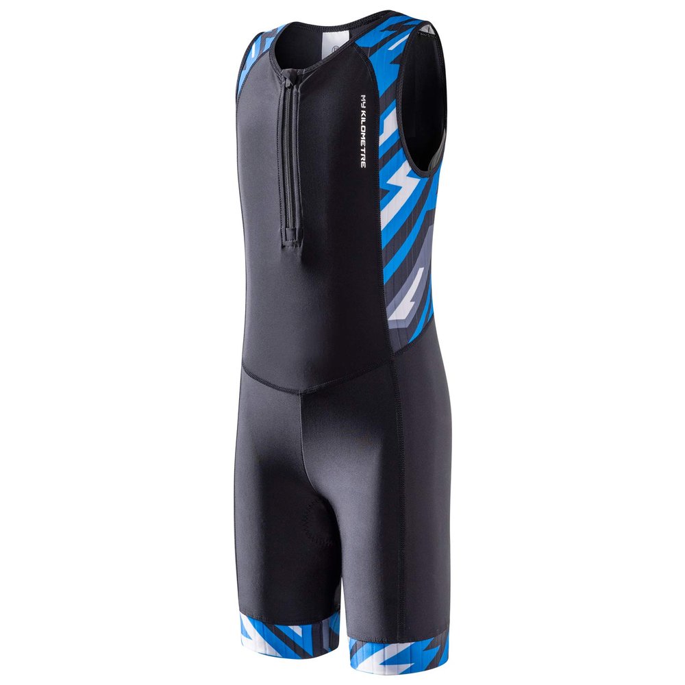 MY KILOMETRE Youth Core Triathlon Race Suit Boy Spring Competition Training Suits (Blue, XX-Large)