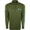Drake Waterfowl Shield 4 Arched Mesh Back 1/4 Zip L/S Light Blue 2Xlarge view 4