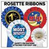 You Stink Blue Rosette Ribbon, Funny Loser Trophy Ribbon Award Prize, 50 Pack view 3