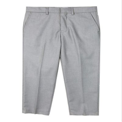 Spring Notion Boys' Flat Front Dress Pants 20 Light Grey-C