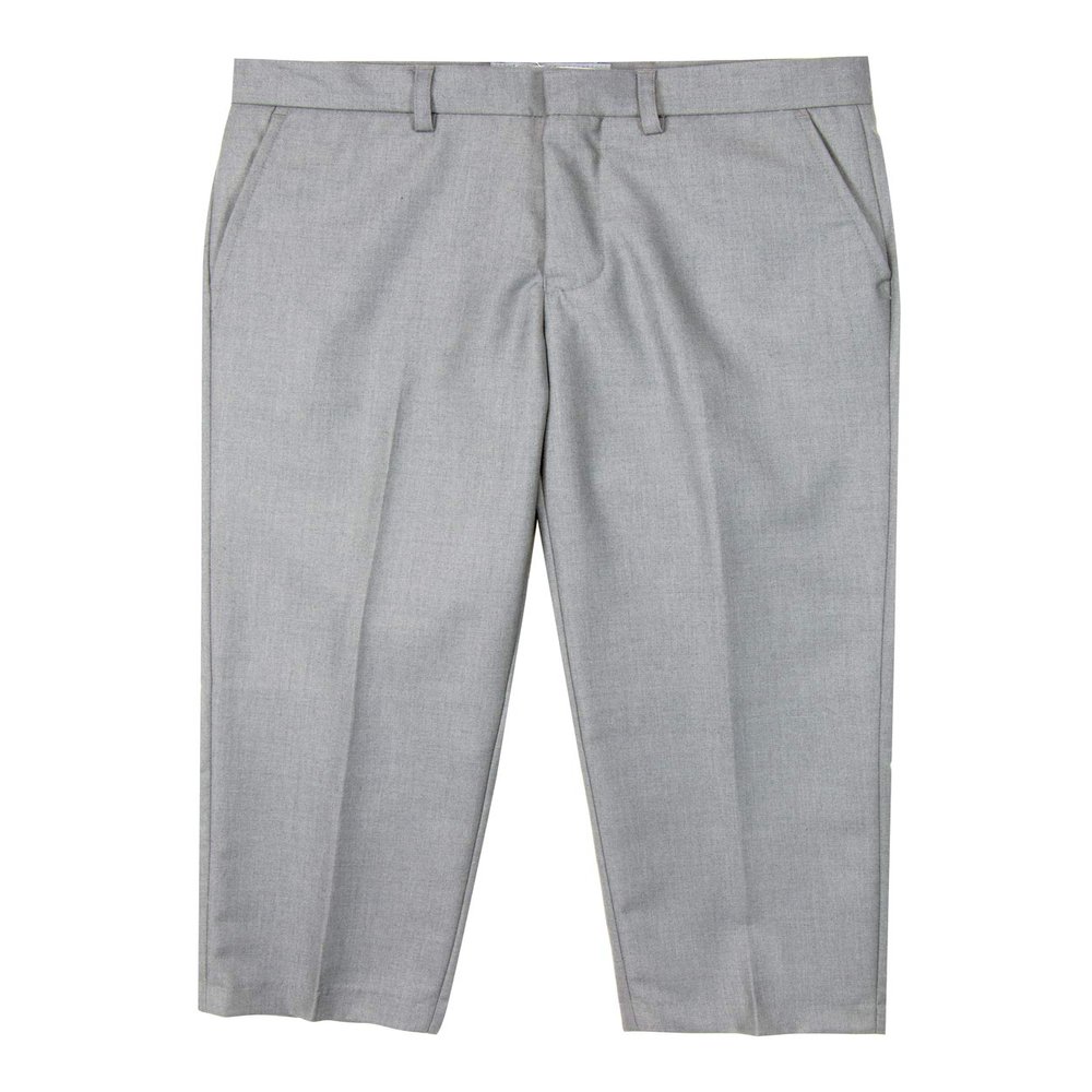 Spring Notion Boys' Flat Front Dress Pants 20 Light Grey-C