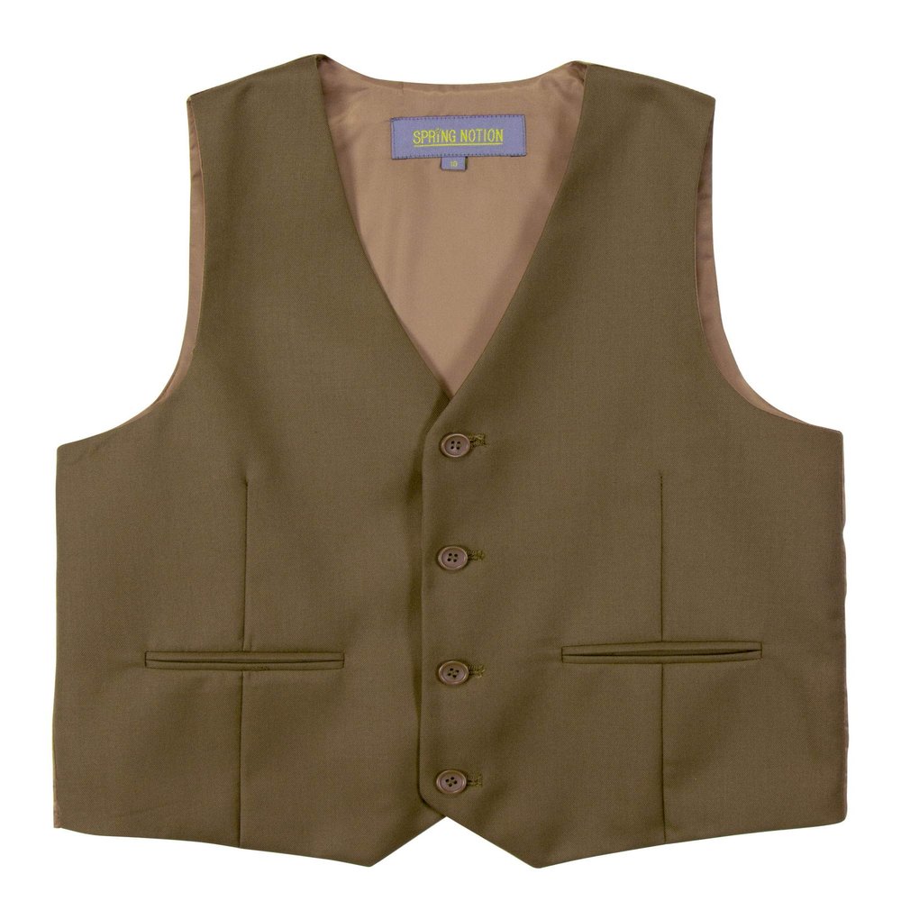 Spring Notion Boys' Suit Vest Waistcoat 6 Toast