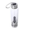 SHOP LC DELIVERING JOY Crystal Water Bottle Glass Clear Quartz with Spiritual Energy Stainless Steel Perfect for Yoga Meditation Healing Stones Birthday Christmas Gifts view 2