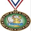 Academic 1st Place Perimeter Medal Gold, 2.75" Kids Academic Prizes, Kids Education Trophy Medal Awards 50 Pack Prime view 1