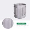 usharedo Titanium Coffee Mug Titanium Pots Titanium Cup with Foldable Handle Outdoor Camping Water Mug Tableware 14.3oz/420ml Ti1518B view 4