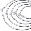 5 Pairs Silver Clip on Earrings Hoop Non Piercing Women Clip Earrings for Women, 5 Sizes view 4
