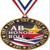 AB Honor Roll 1st Place Perimeter Medal Gold, 2.75" Honor Roll Prizes, Kids AB Honor Roll Trophy Medal Awards 50 Pack Prime view 1