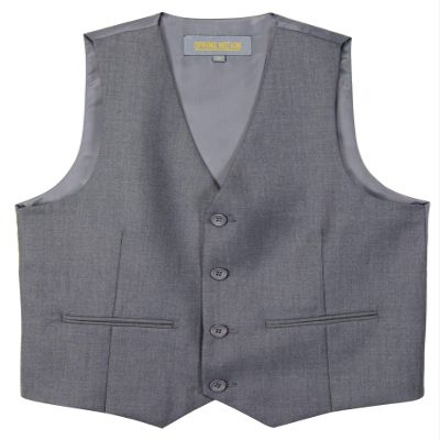 Spring Notion Boys' Suit Vest Waistcoat 16 Grey-C