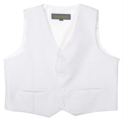 Spring Notion Boys' Suit Vest Waistcoat 14 White-C