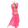 Aulufft 10 PCS Belly Dance Skirt and 20 PCS Belly Dance Wrist Ankle Bracelets Multicolor view 2