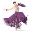 Aulufft 10 PCS Belly Dance Skirt and 20 PCS Belly Dance Wrist Ankle Bracelets Multicolor view 4