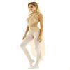 iiniim Women Girls Lyrical Dance Costume Dress Round Neck Backless Leotard Bodysuit Nude Large view 3