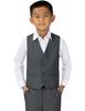 Spring Notion Boys' Suit Vest Waistcoat 6 Charcoal-C view 2