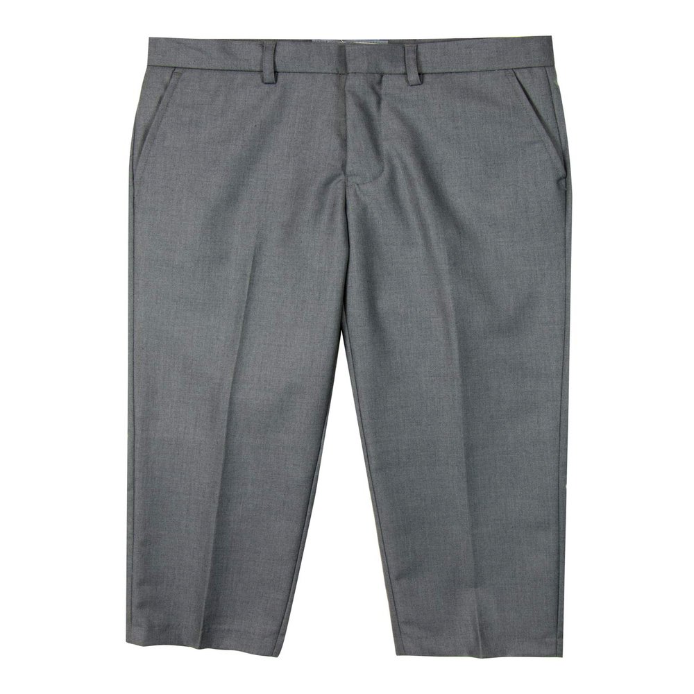 Spring Notion Boys' Flat Front Dress Pants 6 Grey-C