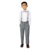 Spring Notion Boys' Flat Front Dress Pants 6 Grey-C view 3