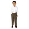 Spring Notion Boys' Flat Front Dress Pants 2T Brown view 3