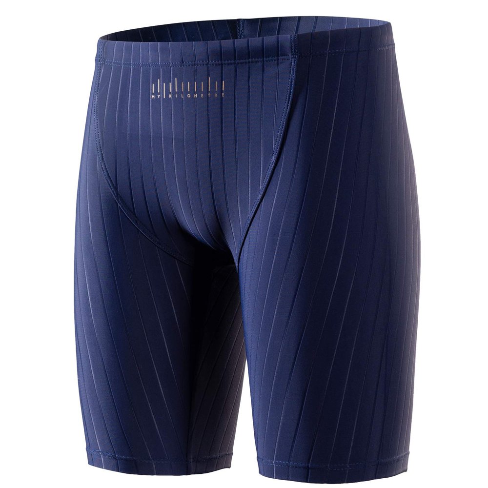 MY KILOMETRE Boys' Jammer Swimsuit with Drawstring Training Swimwear for Kids Endurance Boys Youth Swim Shorts Kids Swimsuit Navy