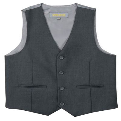 Spring Notion Boys' Suit Vest Waistcoat 8 Charcoal-C