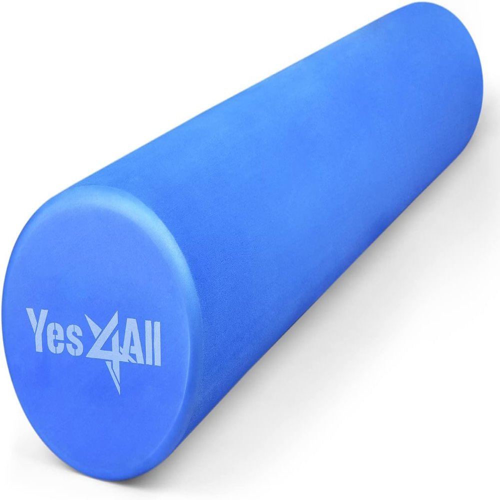 Yes4All EVA Firm Foam Roller for Back - Round Roller for Exercise, Yoga & Pilates 12/18/24/36 inch