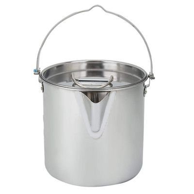 Yosoo 1.2L Portable Stainless Steel Outdoor Camping Hiking Hanging Water Pot Kettle Coffee Pot Kitchenware