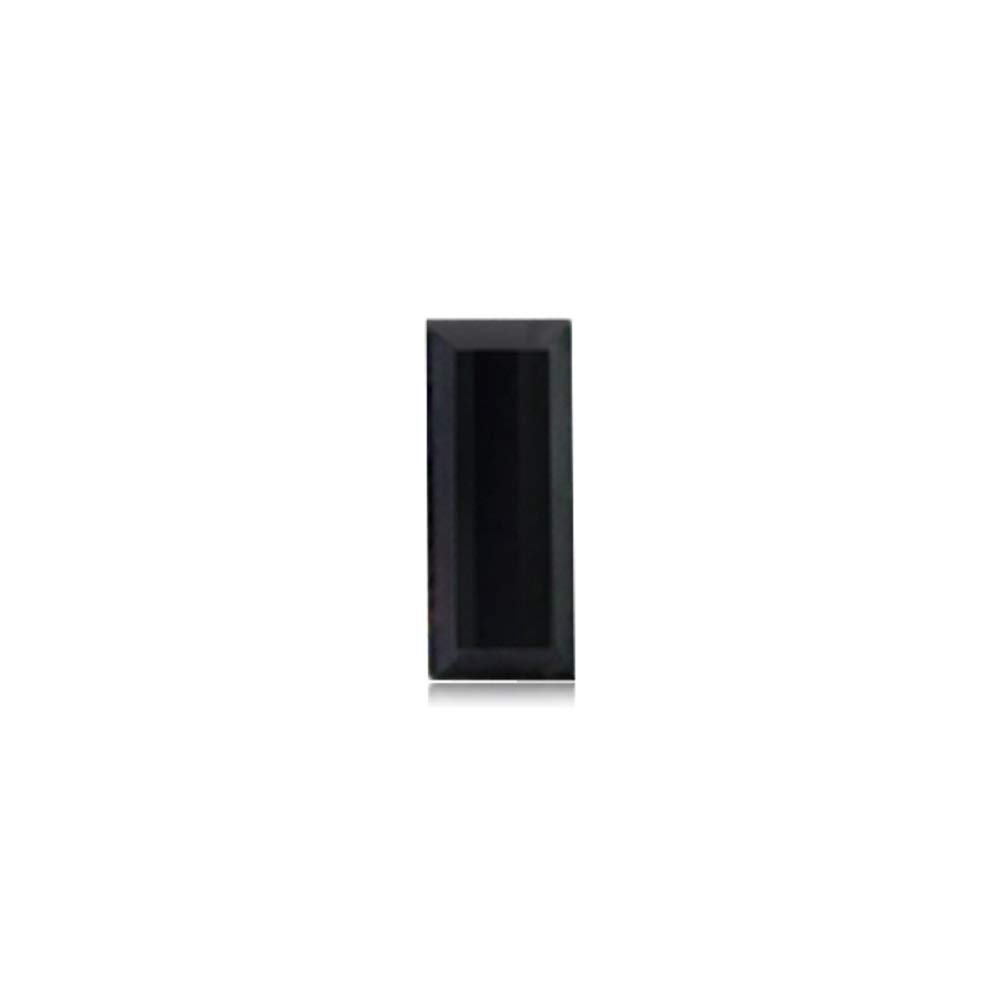 0.047-0.057 Cts of 3x1.5 mm Baguettes Cut (1 pc) Loose Treated Fancy Black Diamond