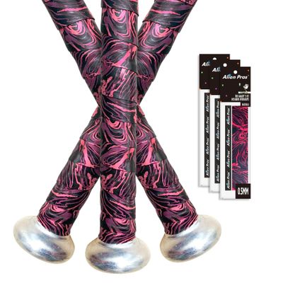 ALIEN PROS Bat Grip Tape 0.5MM for Baseball and Softball (3-Pack) Non-Slip Easy to Install Bat Tape Perfect Baseball bat Grip for Aluminum or Wood bat Grip (3-Pack, Fire)