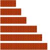 White Water Archery Fluorescent Neon Orange Open Honeycomb Arrow Wraps Choose Length Width (4, 1.25) view 1