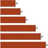 White Water Archery Fluorescent Neon Orange Open Honeycomb Arrow Wraps Choose Length Width (4, 1.25) view 2