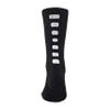 Augusta Sportswear Color Block Crew Socks, Black/White, XL view 1