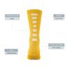 Augusta Sportswear Color Block Crew Socks, Gold/White, S view 3